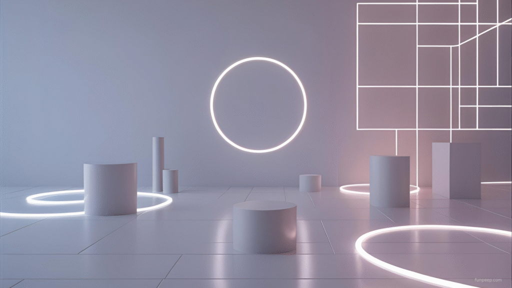 glowing ring minimalist wallpaper