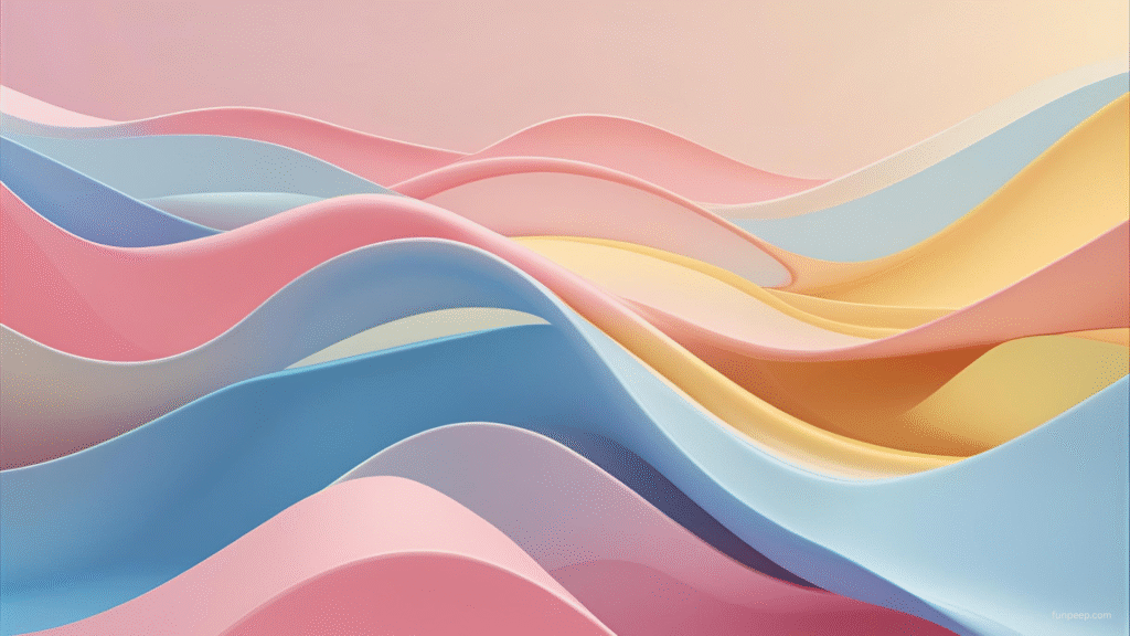 minimalist desktop wallpaper Wavy lines