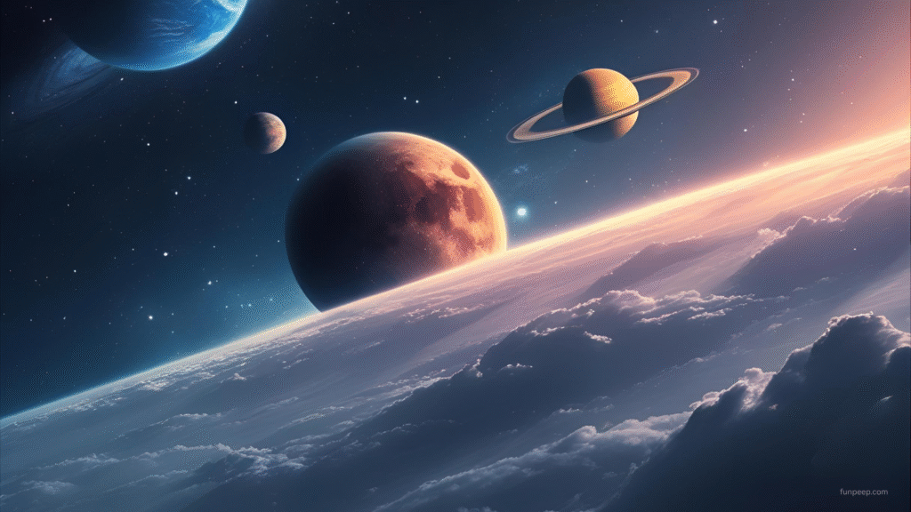 minimalist wallpaper Planets