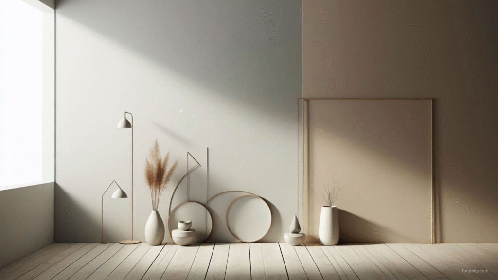 minimalist wallpaper with muted colors