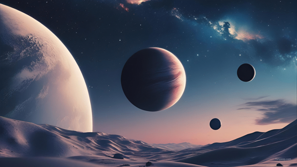 minimalist wallpapers Planets galaxies