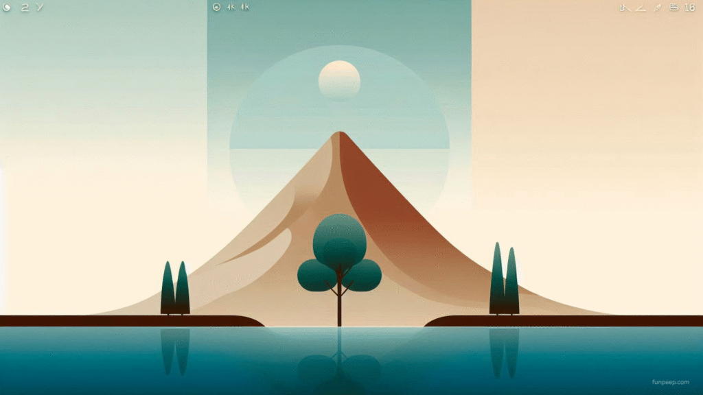 nature scene minimalist desktop wallpaper