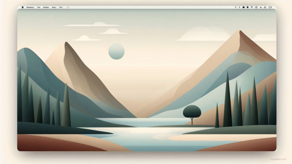 nature scene minimalist desktop wallpapers