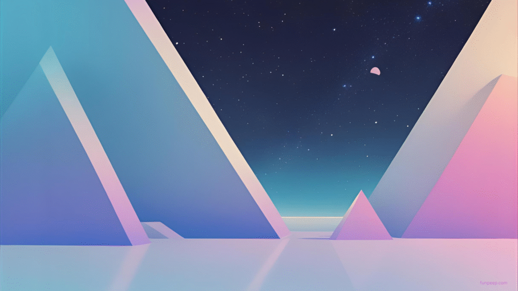 neon sci fi minimalist wallpaper