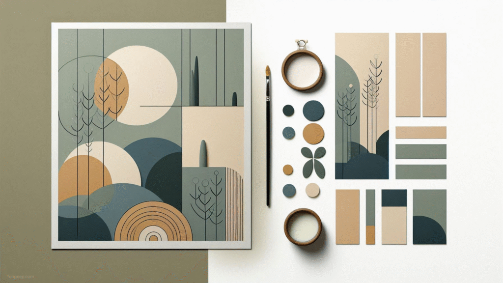 simple minimalist geometric shapes