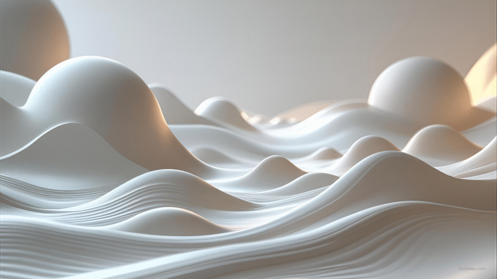 soft abstract blobs wallpaper