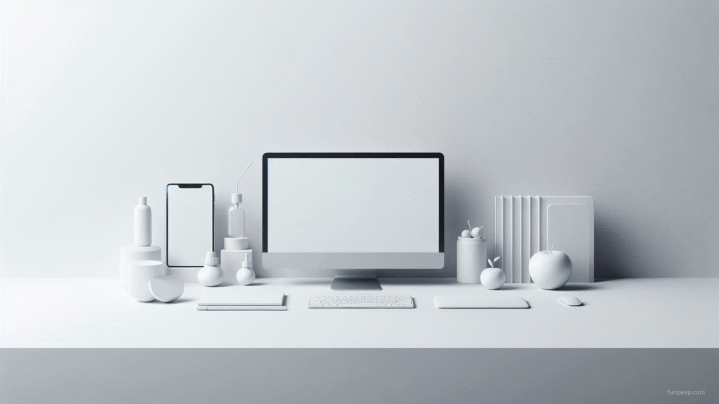 white minimalist wallpaper